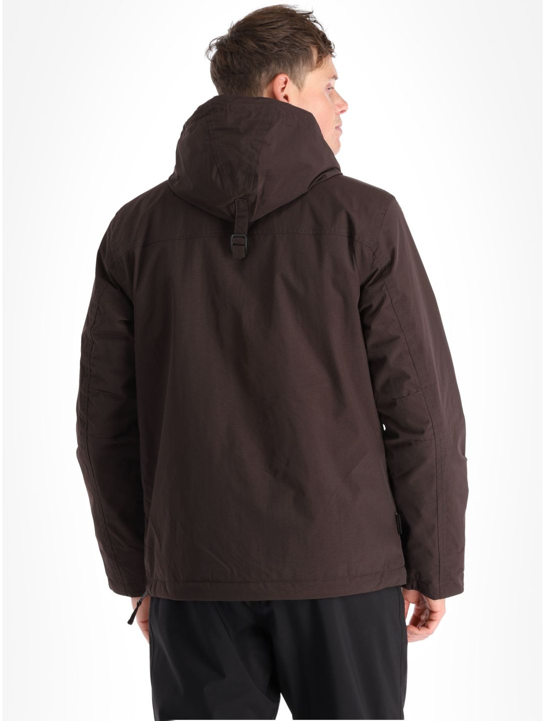 Napapijri, Rainforest Winter 3 winter anorak heren Brown Ebony grijs 