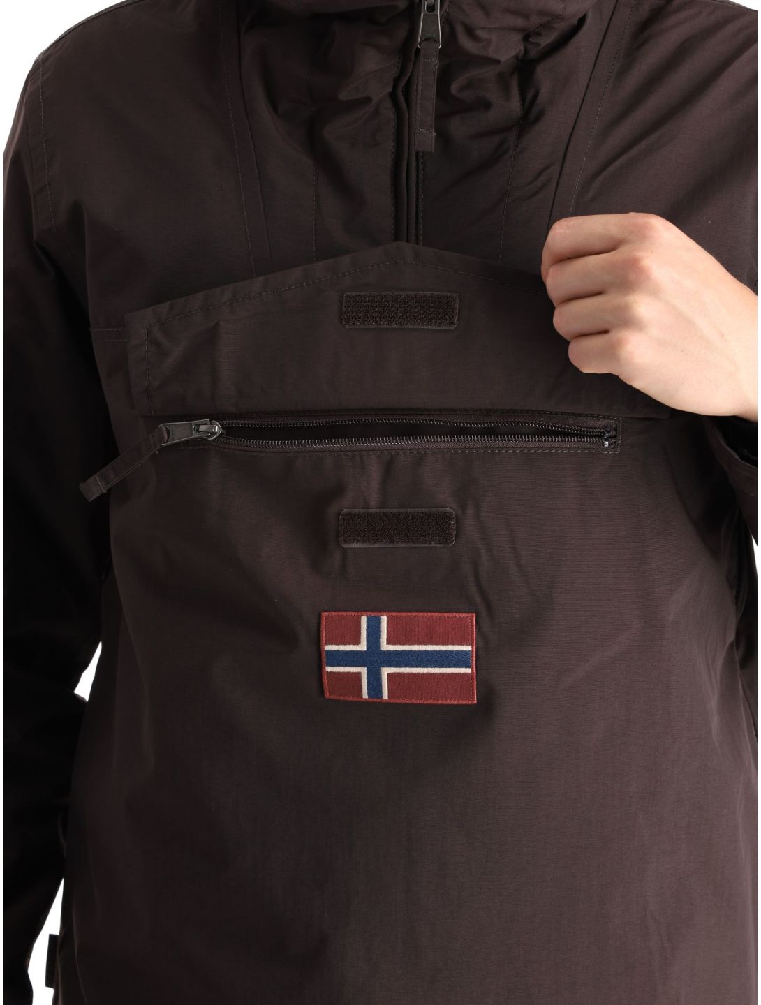 Napapijri, Rainforest Winter 3 winter anorak heren Brown Ebony grijs 