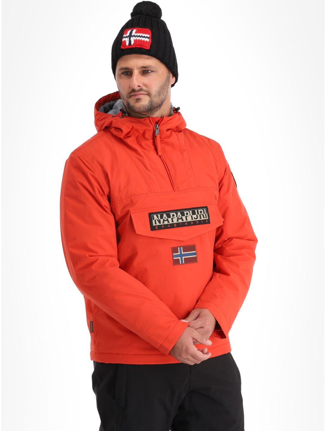 Napapijri, Rainforest Winter 3 winter anorak heren Red Poppy rood 