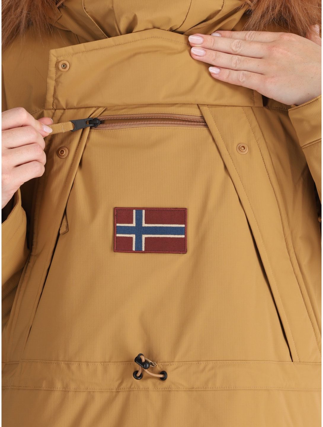 Napapijri, Skidoo W 2.0 AF Anorak dames Brown Tobacco Bruin 