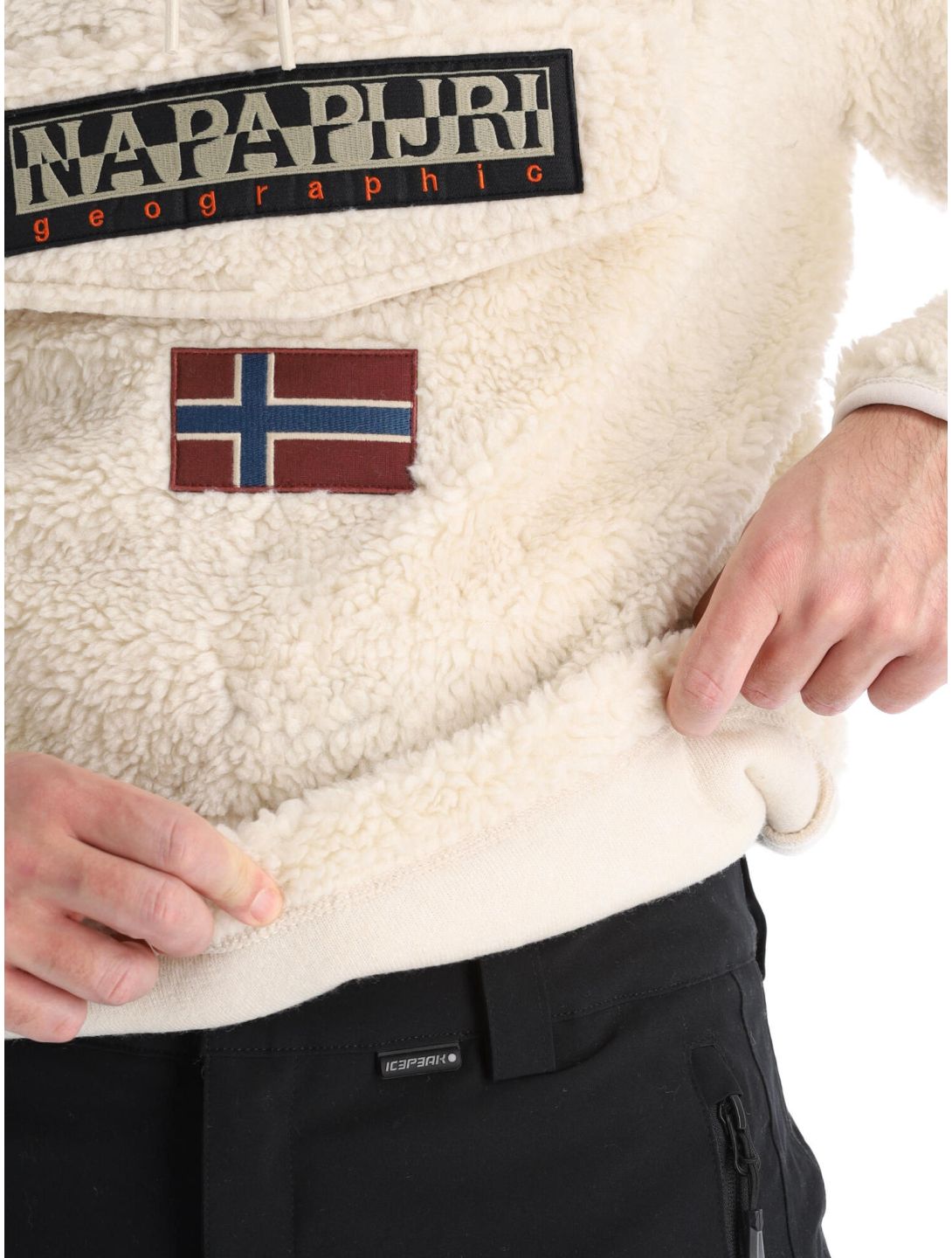 Napapijri, T-Burgee Hzh trui heren Whitecap Grey grijs 