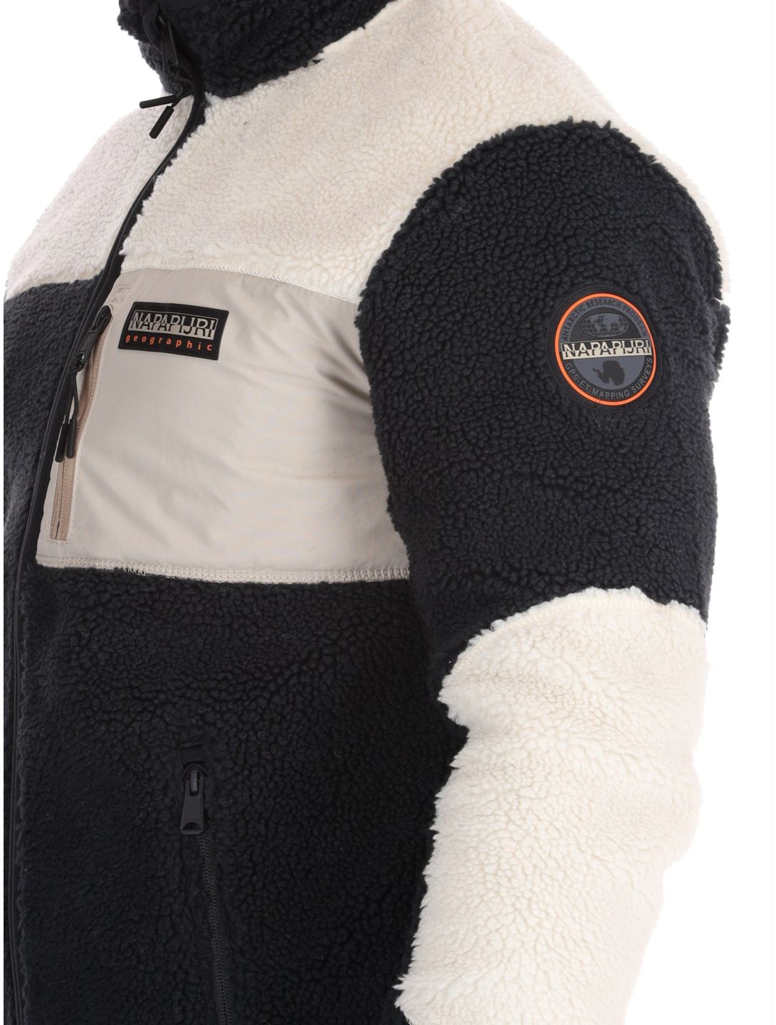 Napapijri, Yupik FZ 3 EA Vest heren Black Natural Beige Beige, Zwart 