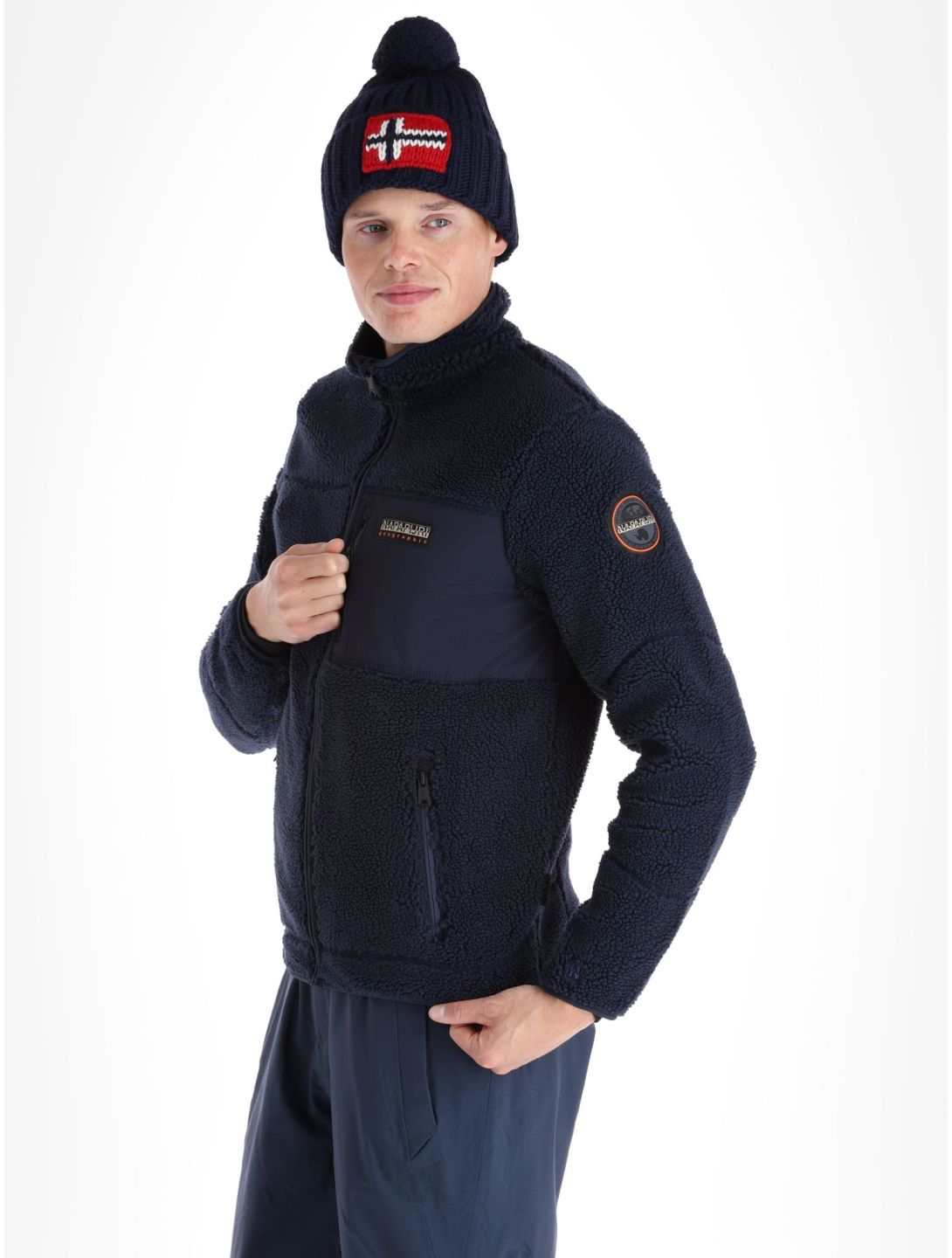 Napapijri, Yupik FZ 3 vest heren Blue Marine blauw 