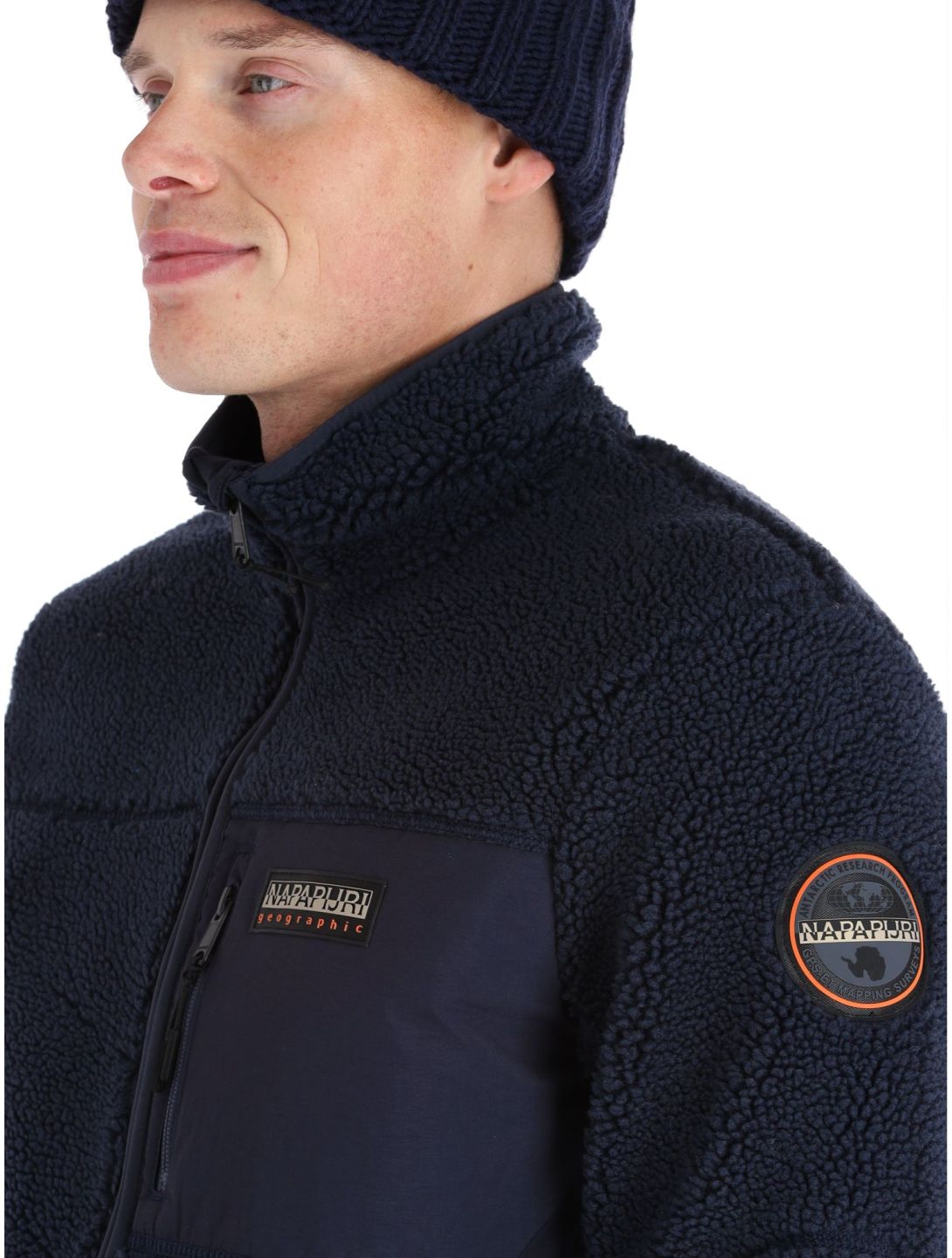 Napapijri, Yupik FZ 3 vest heren Blue Marine blauw 