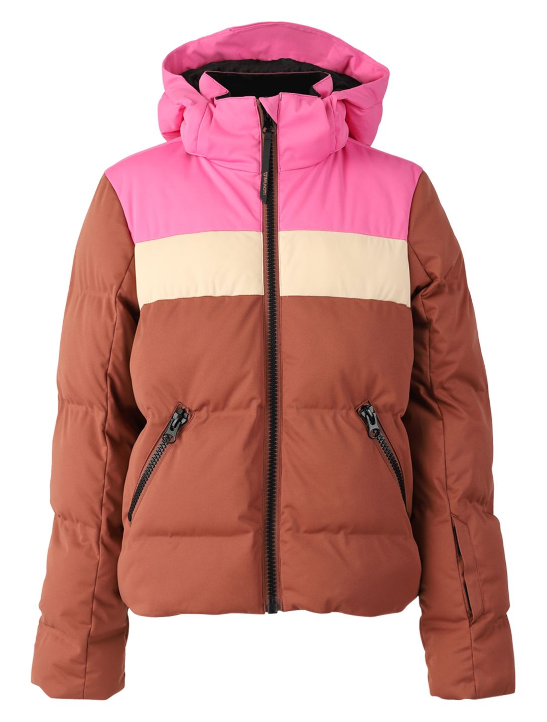 Brunotti, Niagony ski-jas kinderen Mahoganny bruin, roze 