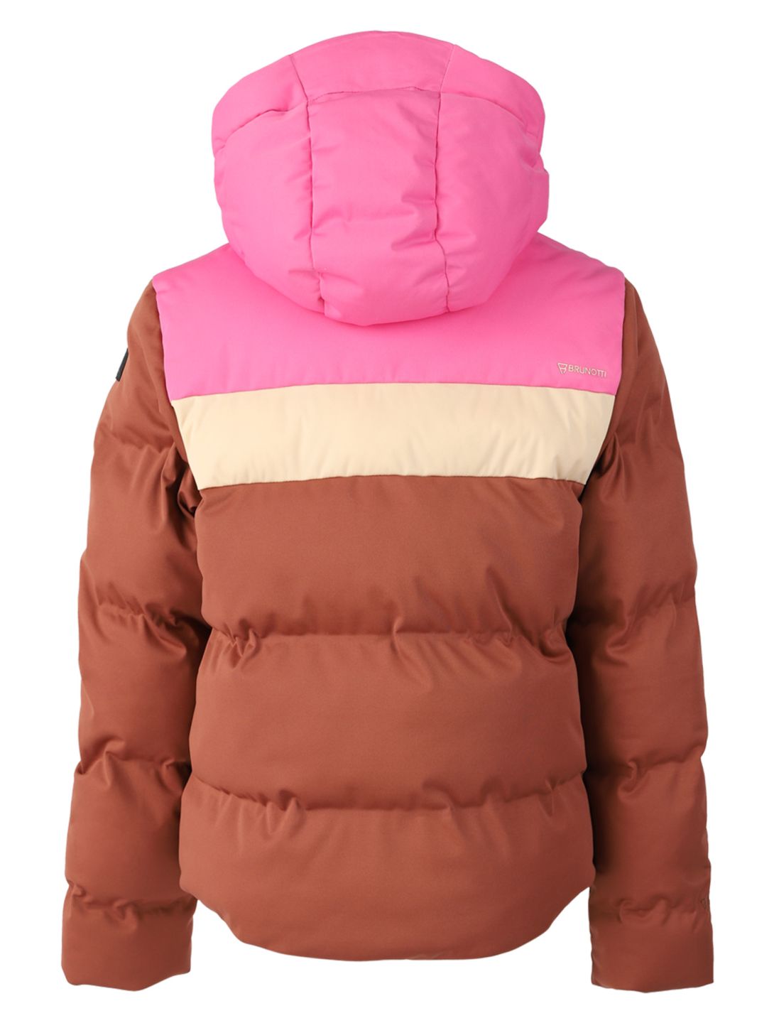 Brunotti, Niagony ski-jas kinderen Mahoganny bruin, roze 