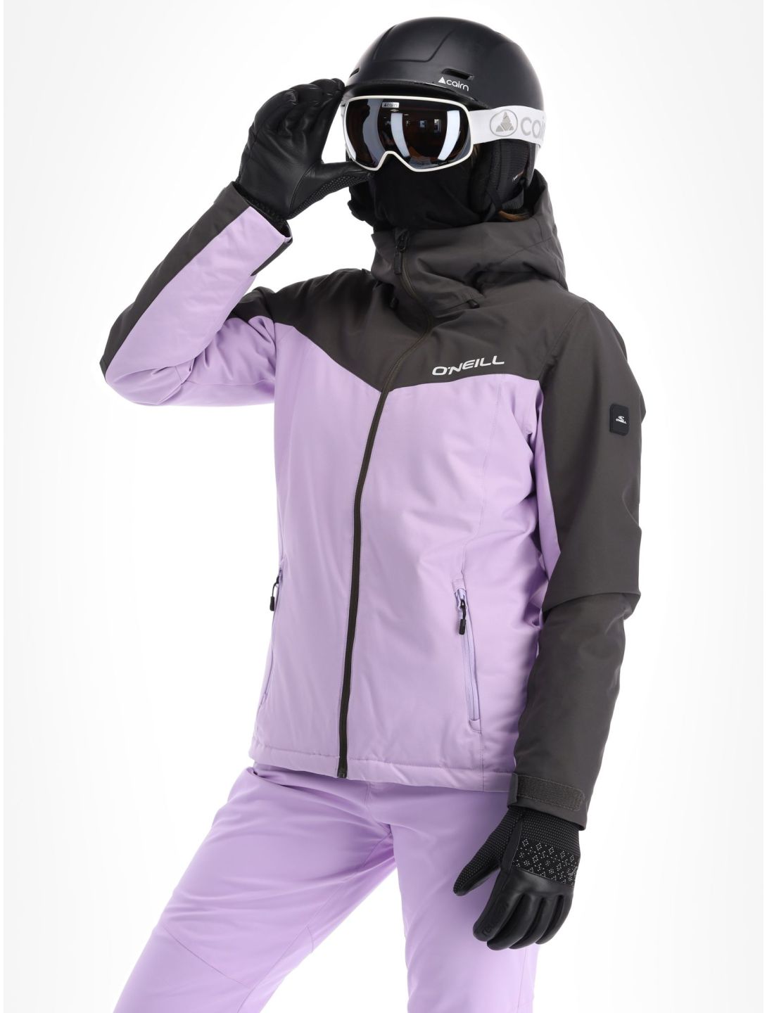 O'Neill, Aplite ski-jas dames Raven Colour Block grijs, roze 