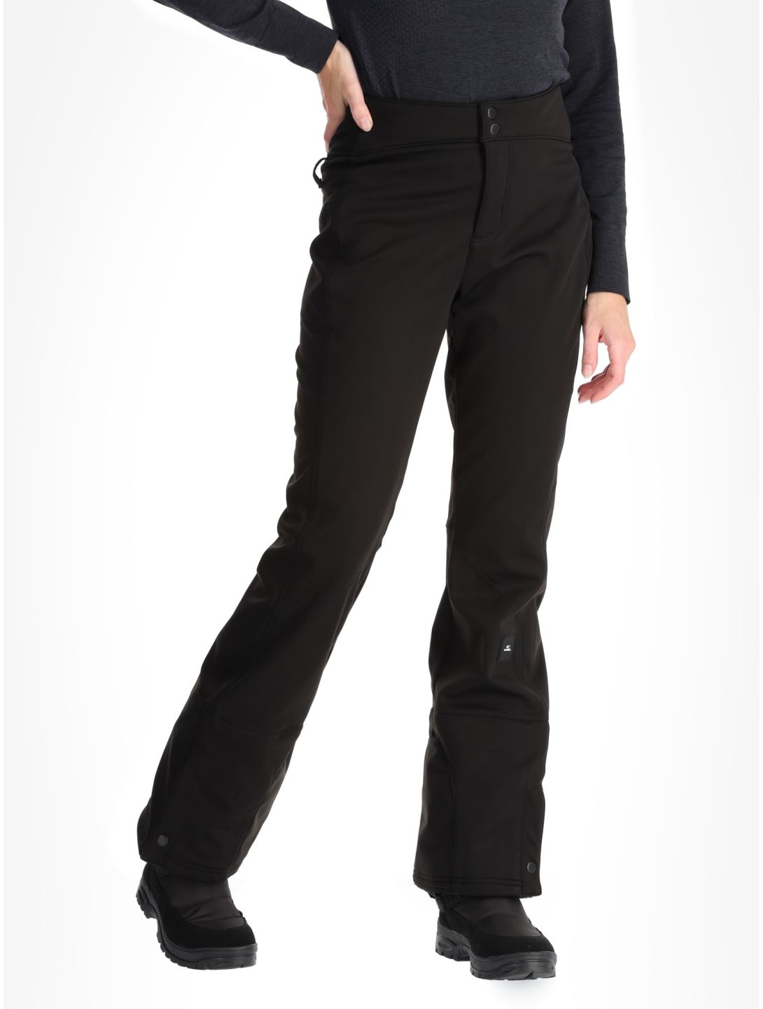 O'Neill, Blessed Softshell Hybdrid Skinny BC Skibroek Softshell dames Black Out Zwart 