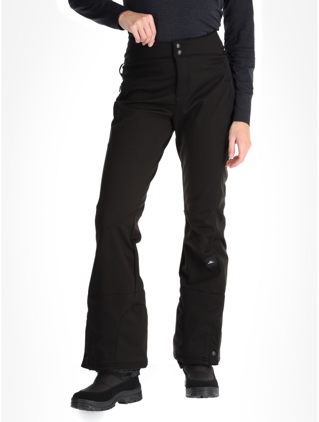 O'Neill, Blessed Softshell Hybdrid Skinny BC Skibroek Softshell dames Black Out Zwart 