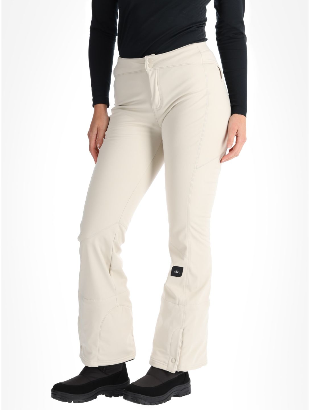 O'Neill, Blessed Softshell Hybrid Skinny BC Skibroek Softshell dames Atmosphere Wit 