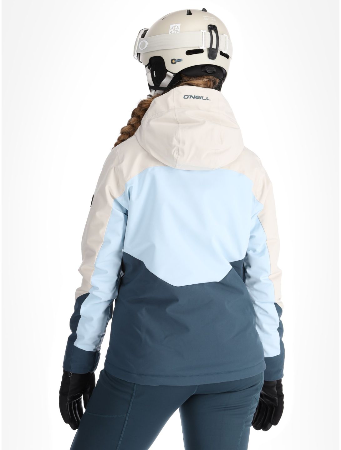 O'Neill, Carbonite Snow AA Jas gevoerd dames Atmosphere Colour Block Blauw, Wit 