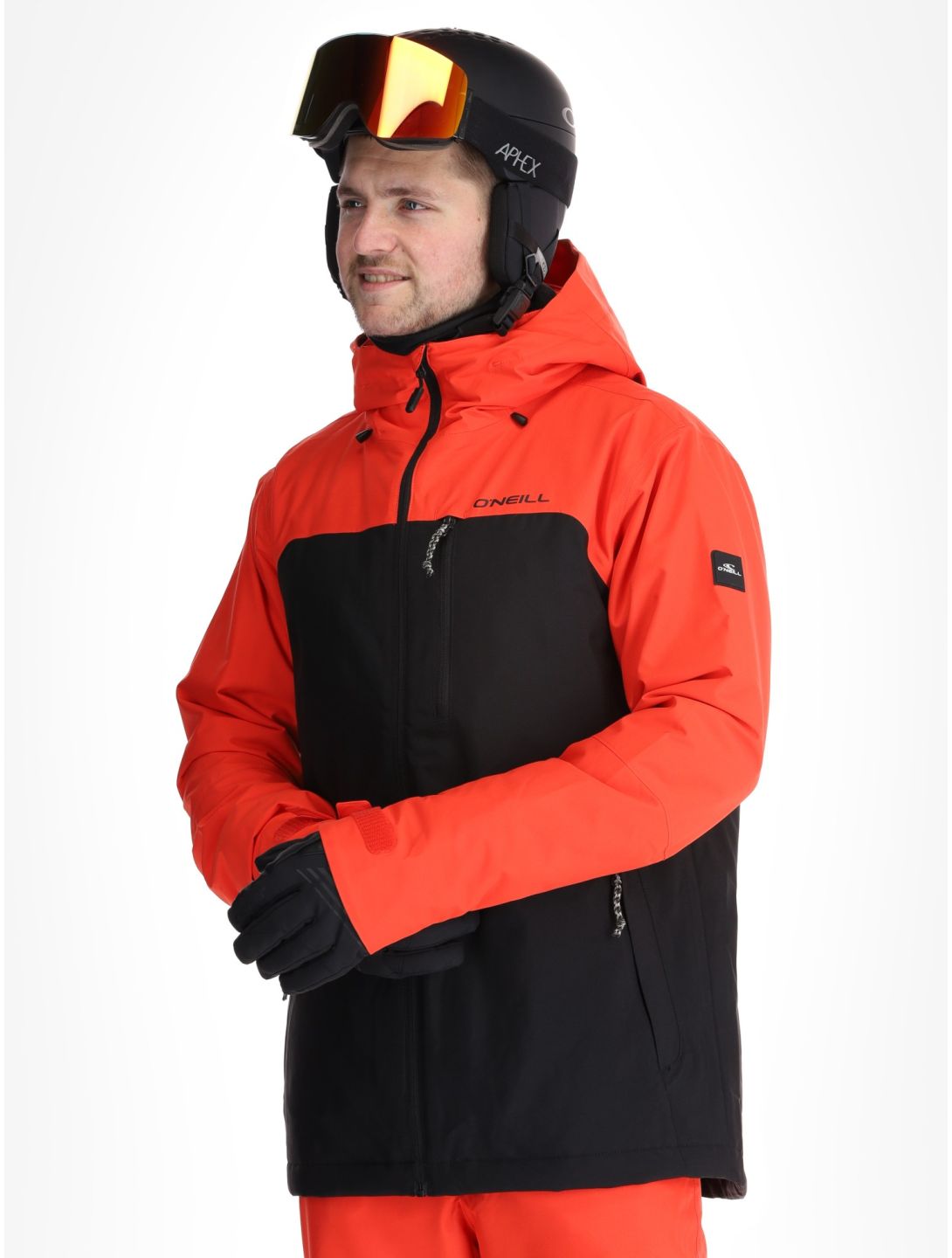 O'Neill, Hammer Plus Snow AA Jas gevoerd heren Black Out Colour Block Oranje, Zwart 