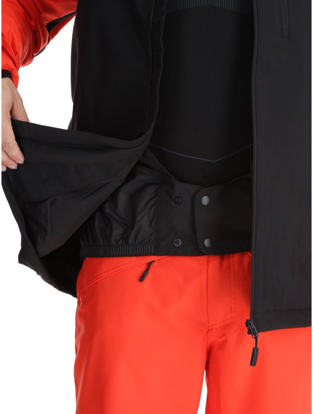 O'Neill, Hammer Plus Snow AA Jas gevoerd heren Black Out Colour Block Oranje, Zwart 