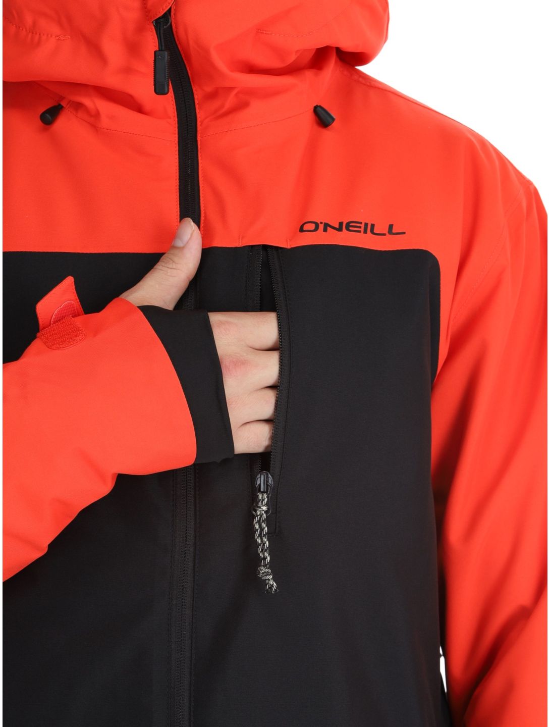 O'Neill, Hammer Plus Snow AA Jas gevoerd heren Black Out Colour Block Oranje, Zwart 