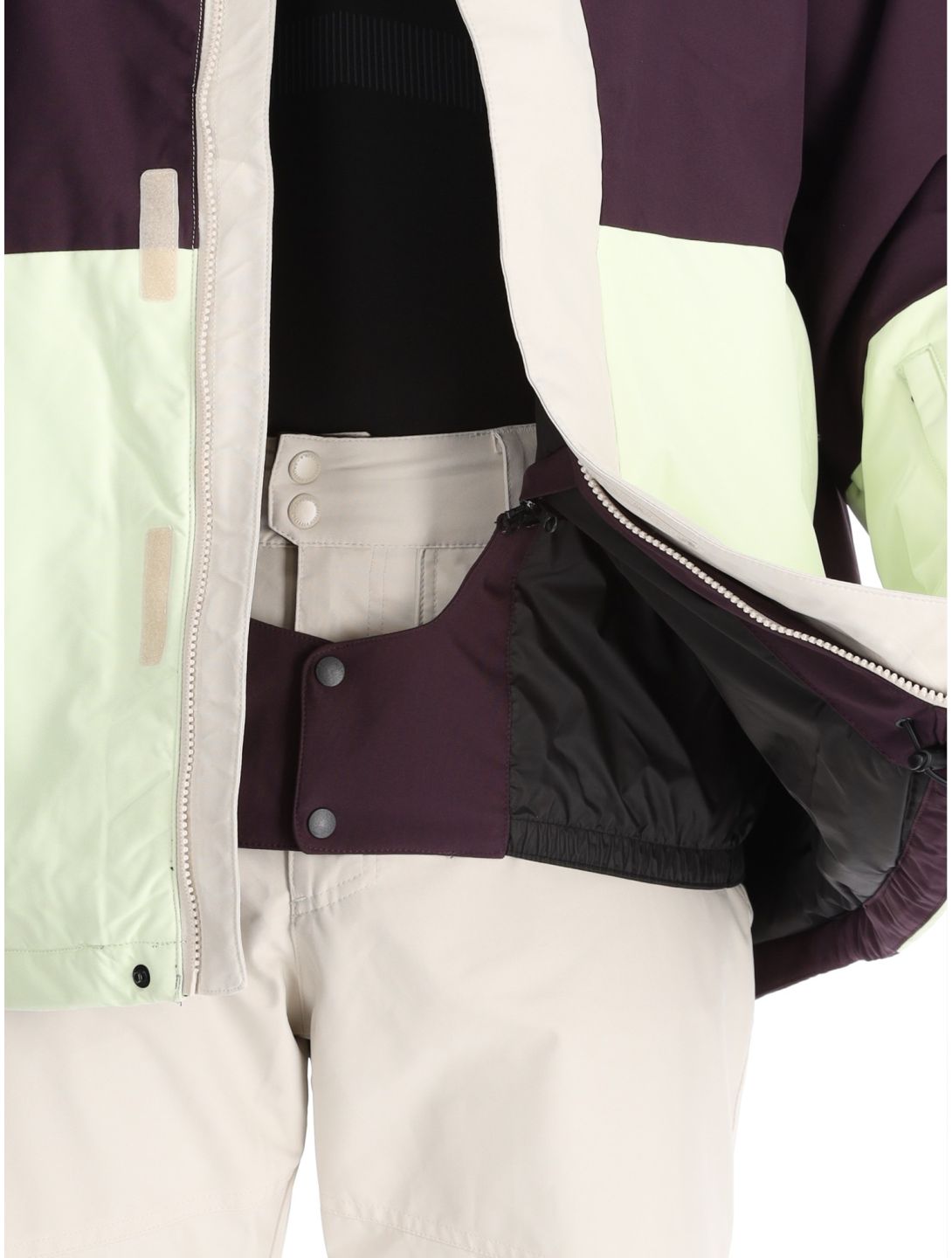 O'Neill, O'Riginals Hybrid AA Jas gevoerd heren Aubergine Colour Block Geel, Paars 