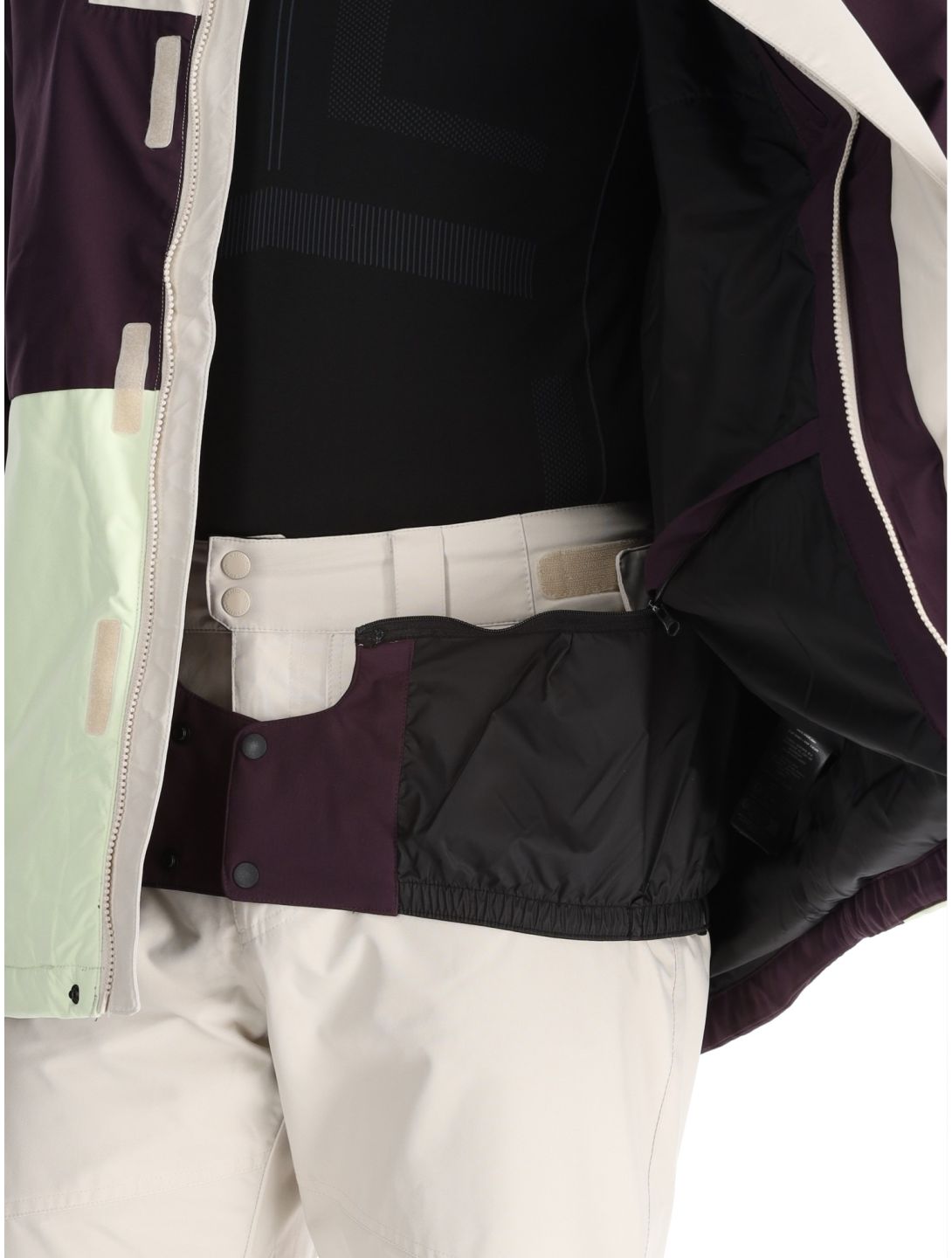 O'Neill, O'Riginals Hybrid AA Jas gevoerd heren Aubergine Colour Block Geel, Paars 