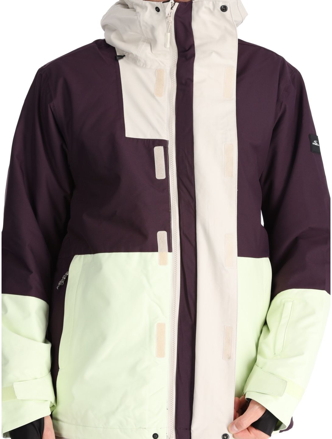 O'Neill, O'Riginals Hybrid AA Jas gevoerd heren Aubergine Colour Block Geel, Paars 