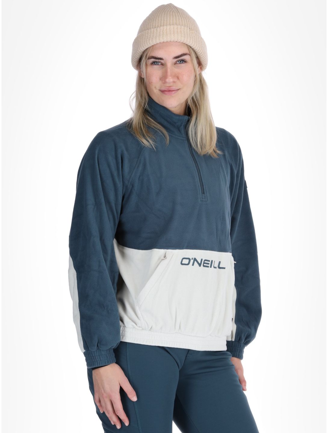 O'Neill, O'riginals Polartec 100HZ EB Trui dames Alma Steel Blauw, Wit 