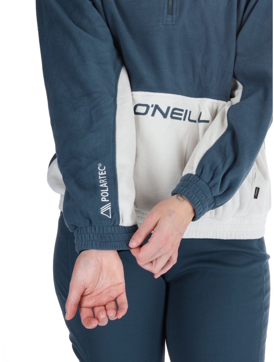 O'Neill, O'riginals Polartec 100HZ EB Trui dames Alma Steel Blauw, Wit 