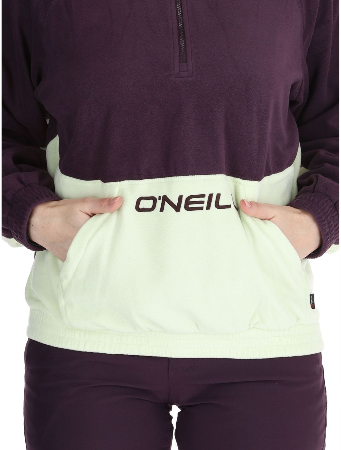 O'Neill, O'riginals Polartec 100HZ EB Trui dames Aubergine Colour Block Beige, Paars 