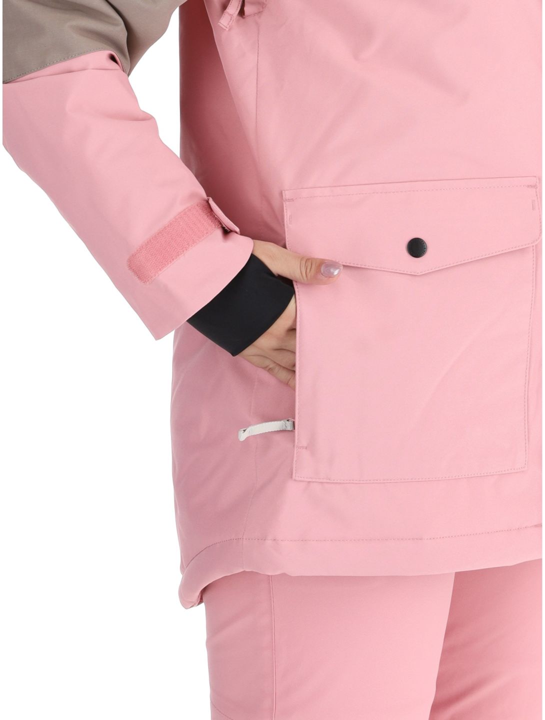 O'Neill, Utility Hybrid AA Jas gevoerd dames Genuine Pink Colour Block Bruin, Roze, Wit 