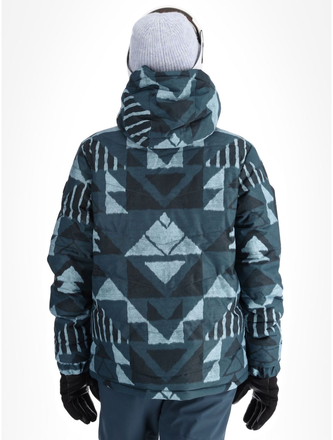 O'Neill, Z.E.N. Puffer Hybrid AA Jas gevoerd dames Blue Triangle Ikat Blauw 