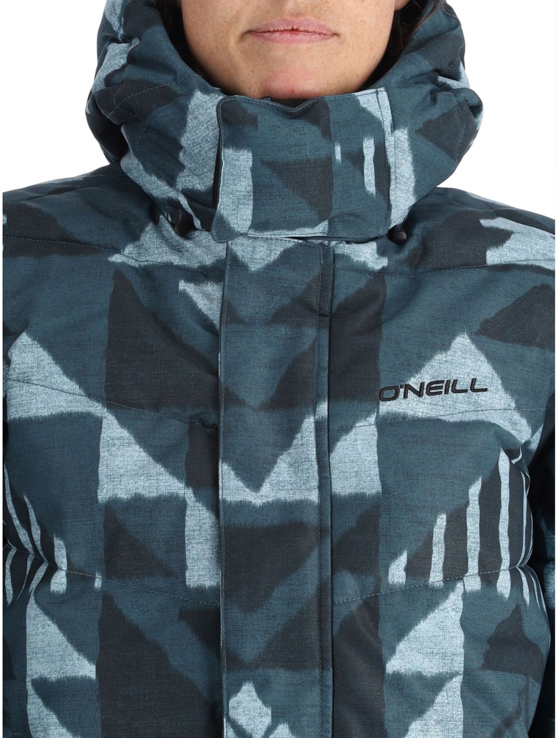 O'Neill, Z.E.N. Puffer Hybrid AA Jas gevoerd dames Blue Triangle Ikat Blauw 