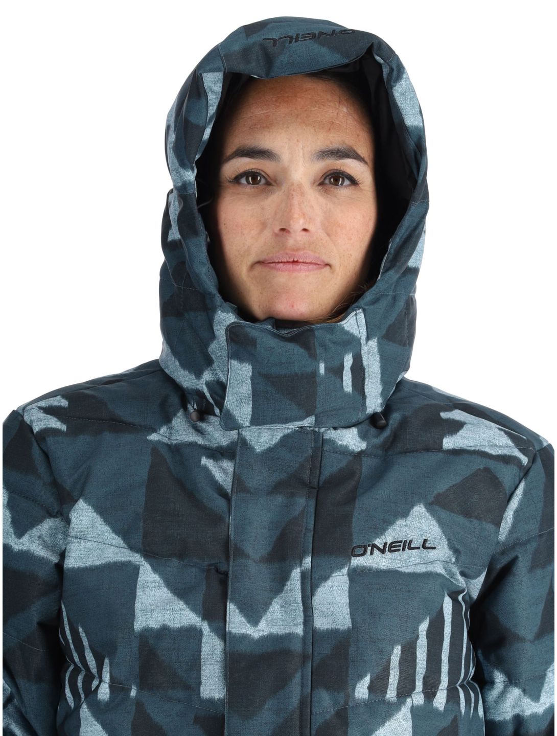 O'Neill, Z.E.N. Puffer Hybrid AA Jas gevoerd dames Blue Triangle Ikat Blauw 