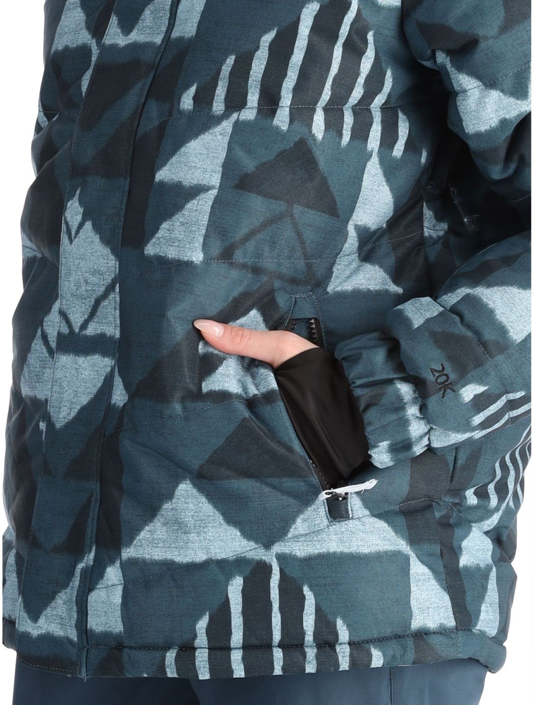 O'Neill, Z.E.N. Puffer Hybrid AA Jas gevoerd dames Blue Triangle Ikat Blauw 