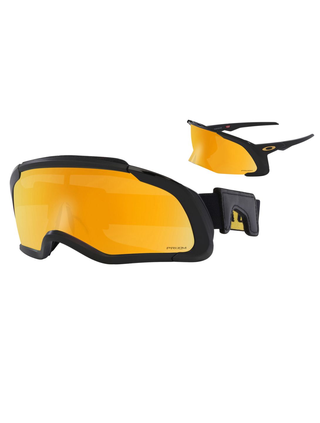 Oakley, Flex Scape zonnebril unisex Black - Prizm 24K Iridium zwart 