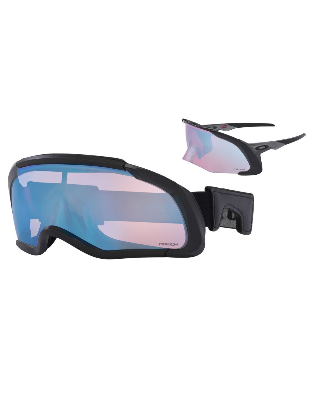 Oakley, Flex Scape zonnebril unisex Matte Grey Smoke - Prizm Snow Sapphire Iridium grijs 