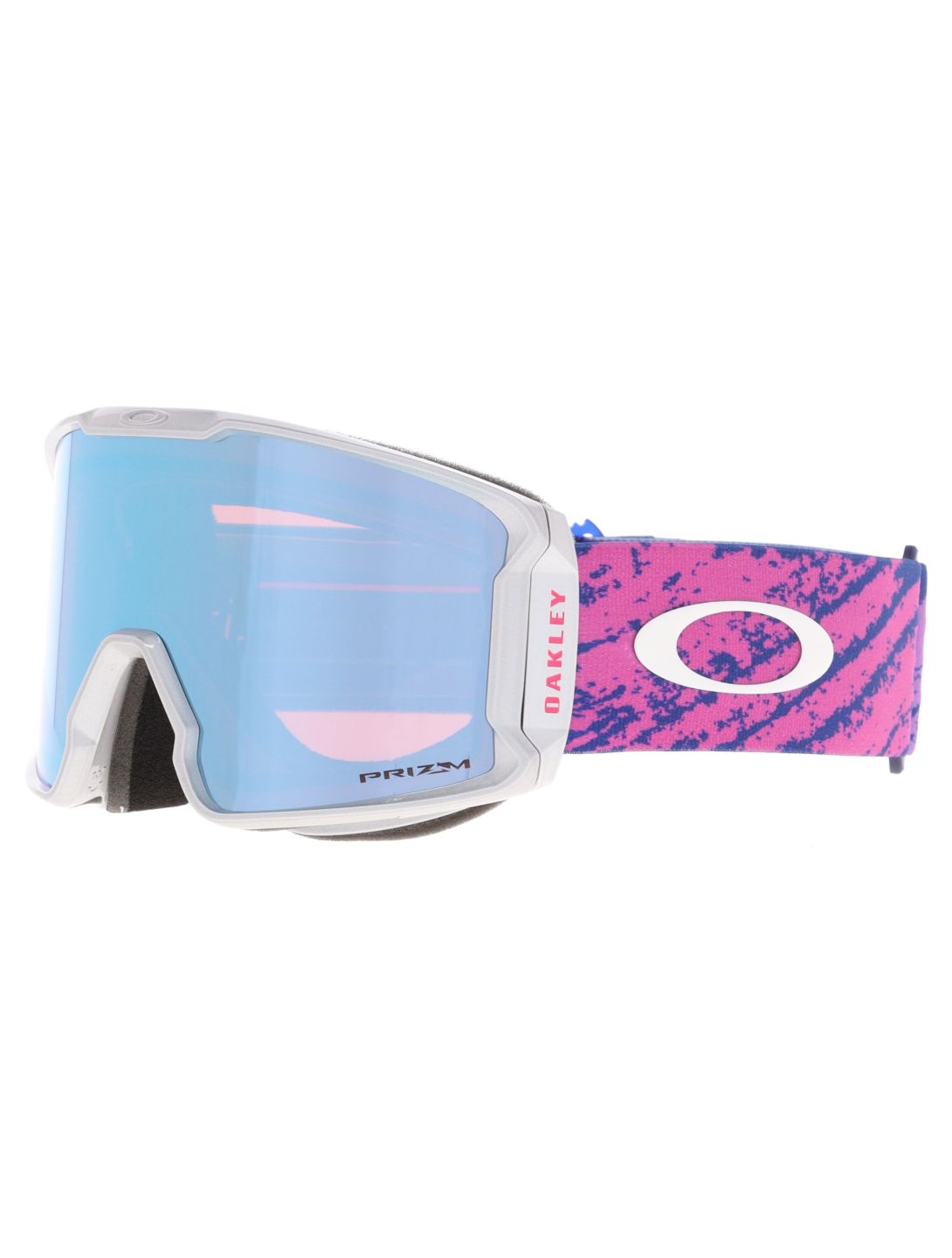 Oakley, Line Miner L skibril unisex Lucas Braathen Signature - Prizm Snow Sapphire Iridium roze, wit 