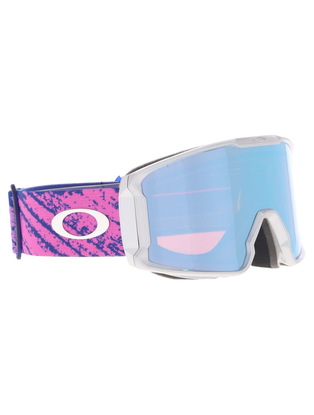 Oakley, Line Miner L skibril unisex Lucas Braathen Signature - Prizm Snow Sapphire Iridium roze, wit 