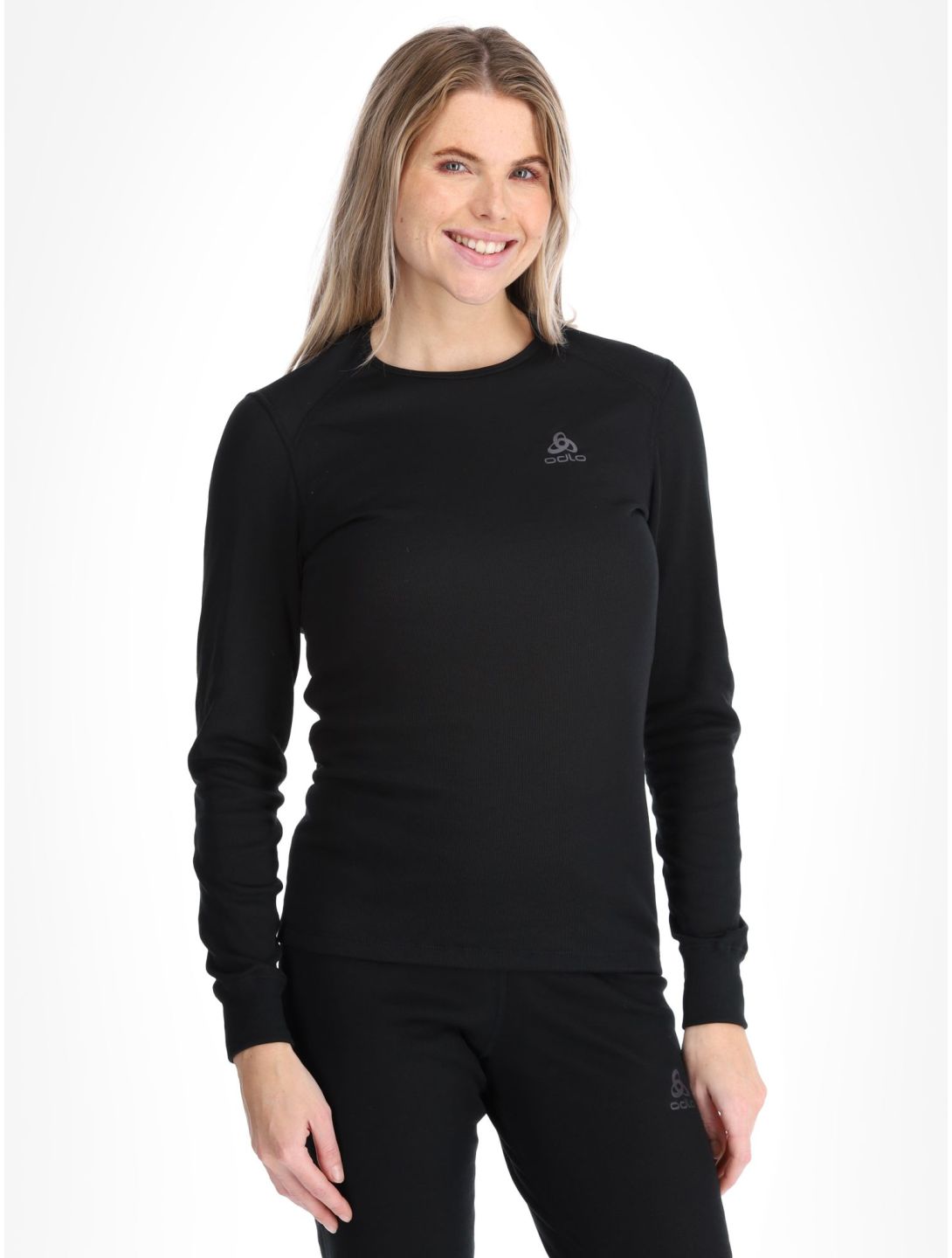 Odlo, Active Warm Eco FA Thermoshirt dames Black Zwart 