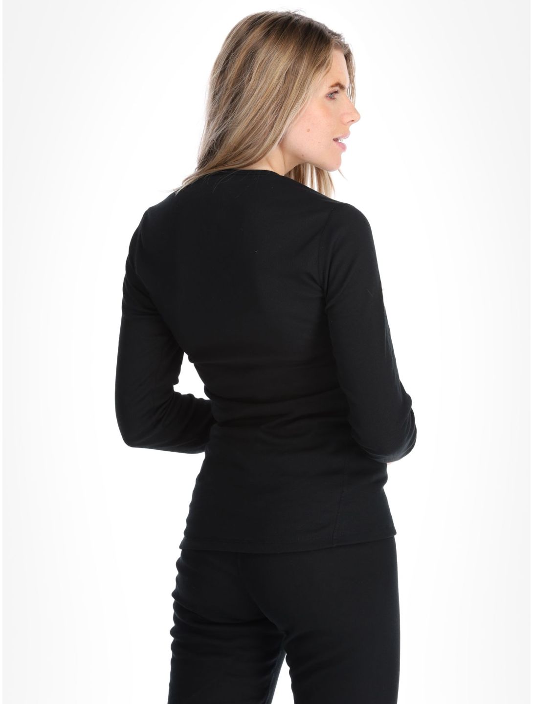 Odlo, Active Warm Eco FA Thermoshirt dames Black Zwart 