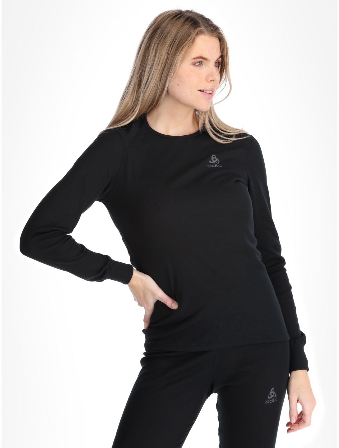 Odlo, Active Warm Eco FA Thermoshirt dames Black Zwart 