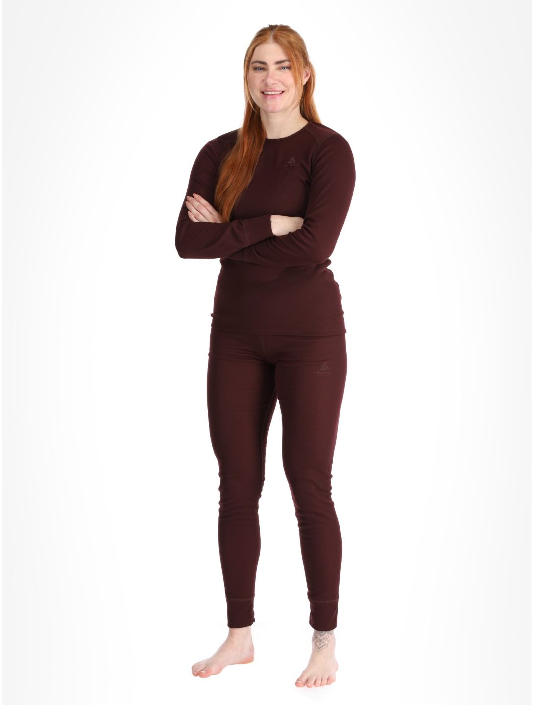 Odlo, Active Warm Eco FA Thermoshirt dames Fudge Paars 