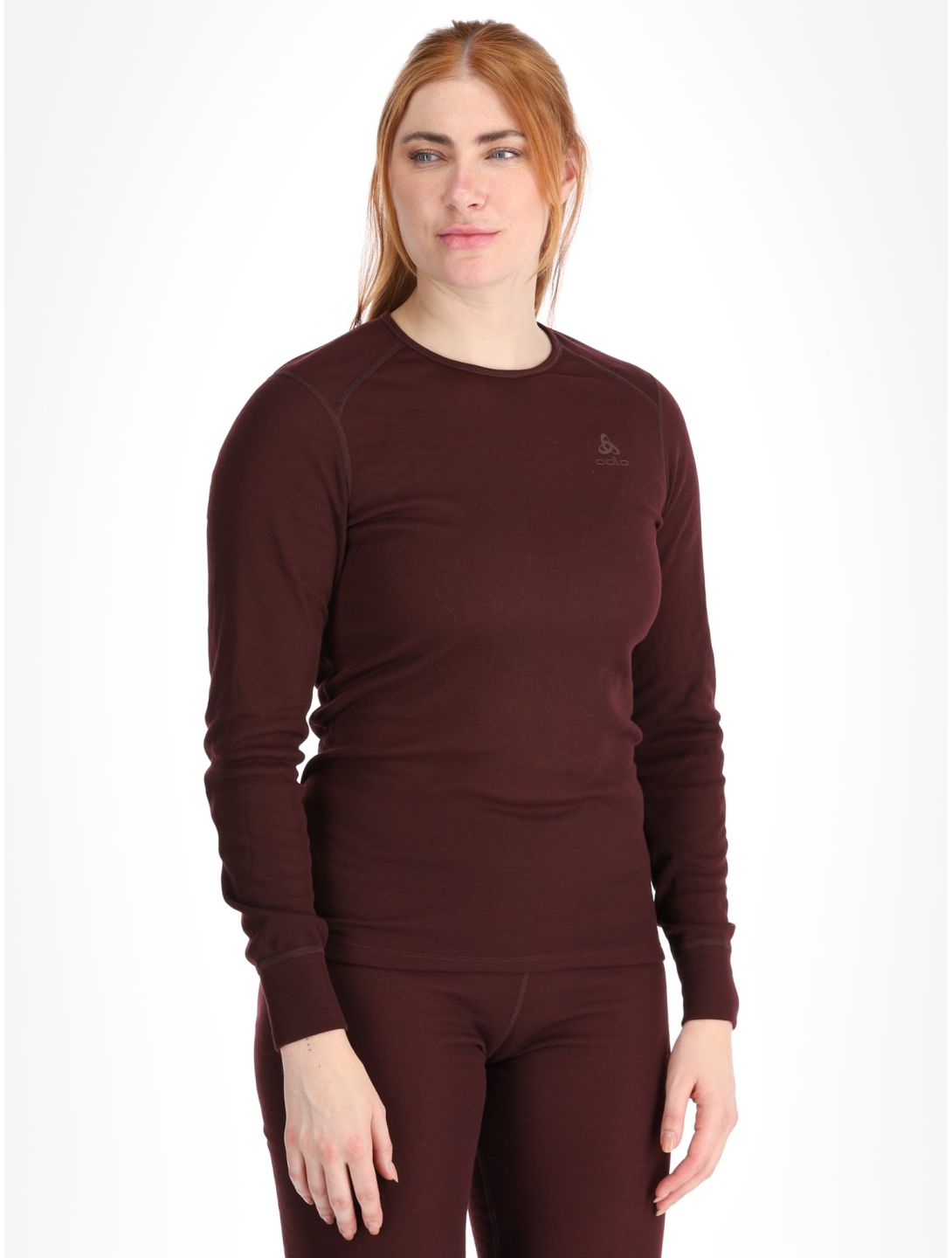 Odlo, Active Warm Eco FA Thermoshirt dames Fudge Paars 