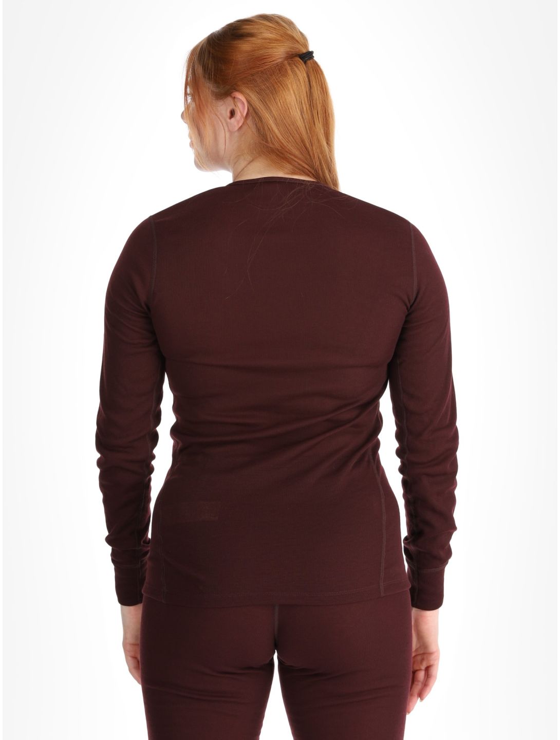 Odlo, Active Warm Eco FA Thermoshirt dames Fudge Paars 