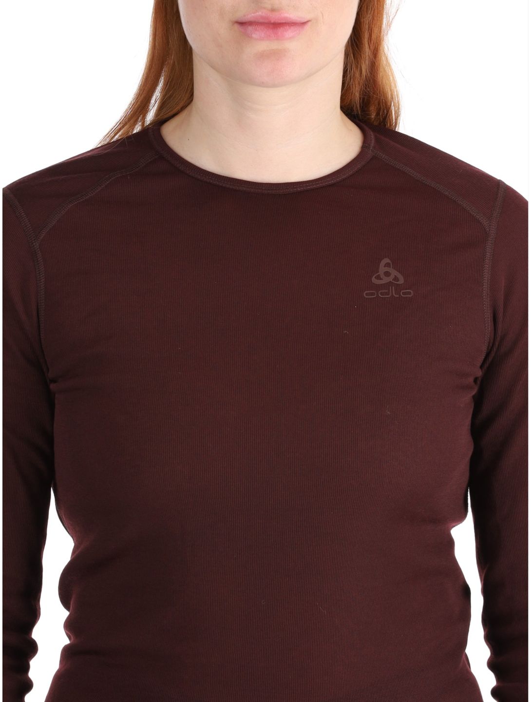 Odlo, Active Warm Eco FA Thermoshirt dames Fudge Paars 