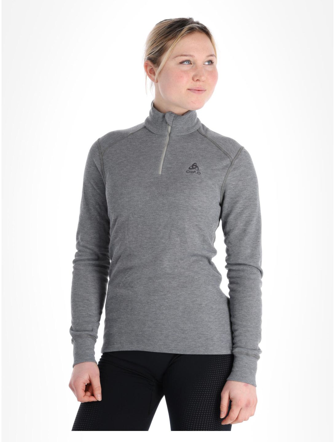 Odlo, Active Warm Eco skipully dames Odlo Steel Grey Melange grijs 