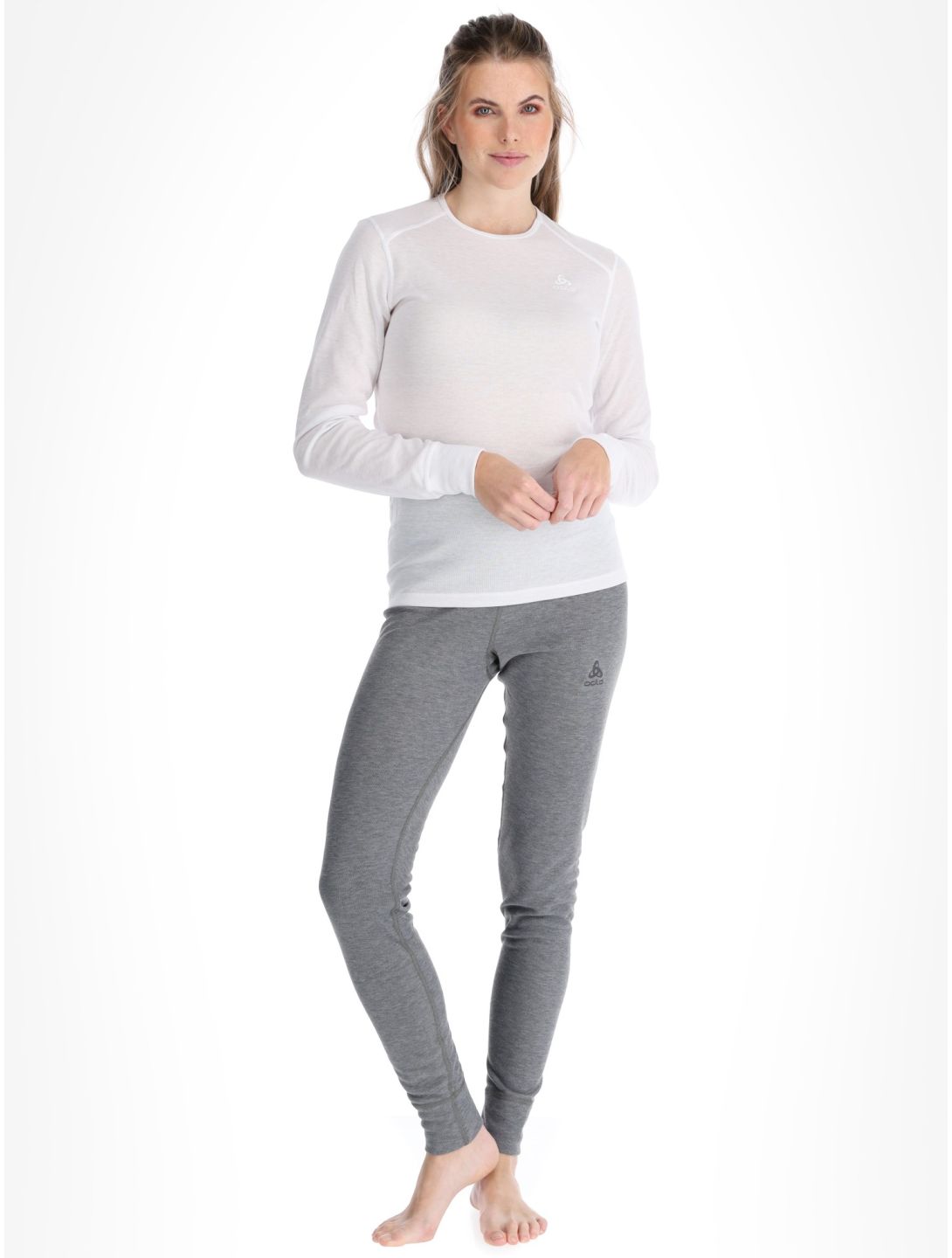 Odlo, Active Warm Eco FA Thermoshirt dames White Wit 