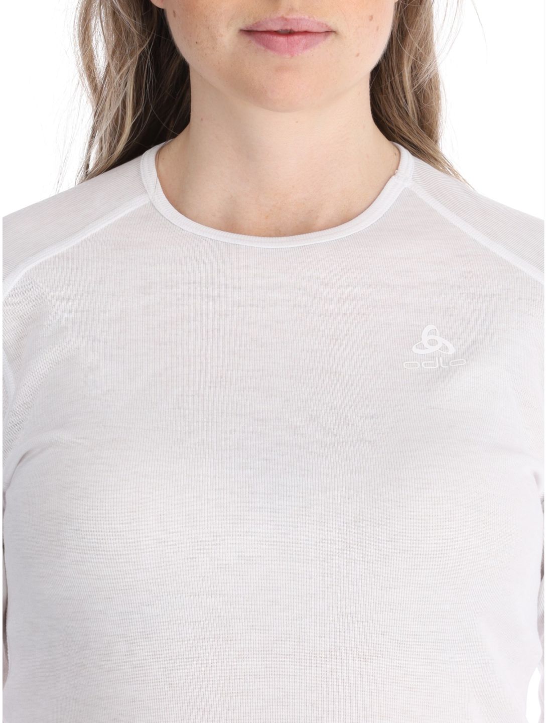 Odlo, Active Warm Eco FA Thermoshirt dames White Wit 