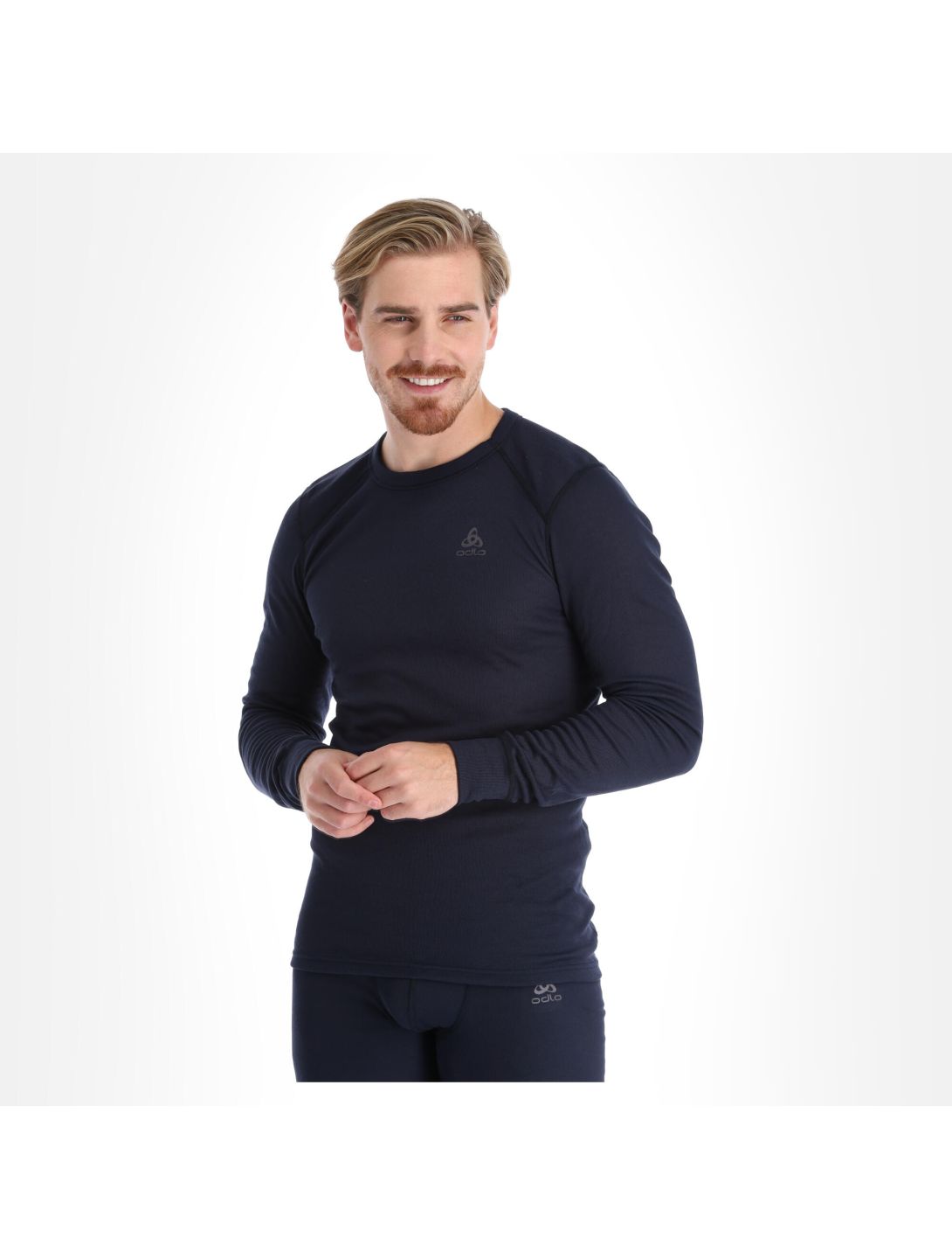 Odlo, Active Warm Eco thermoshirt heren dark sapphire blauw 