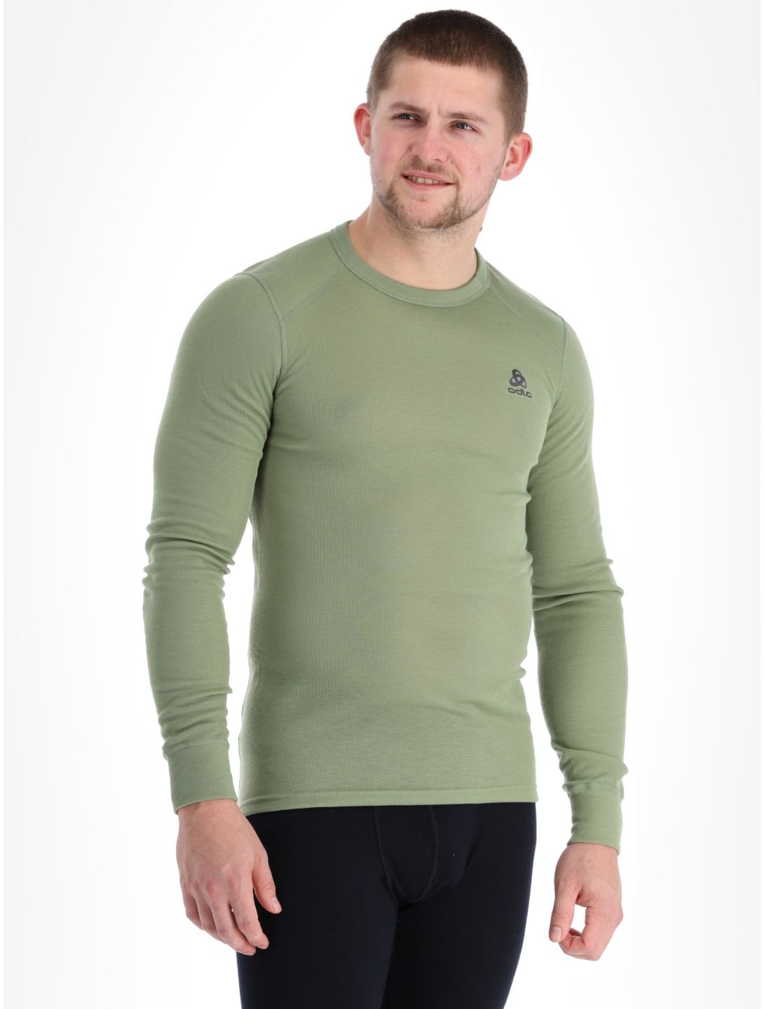 Odlo, Active Warm Eco thermoshirt heren Matte Green groen 