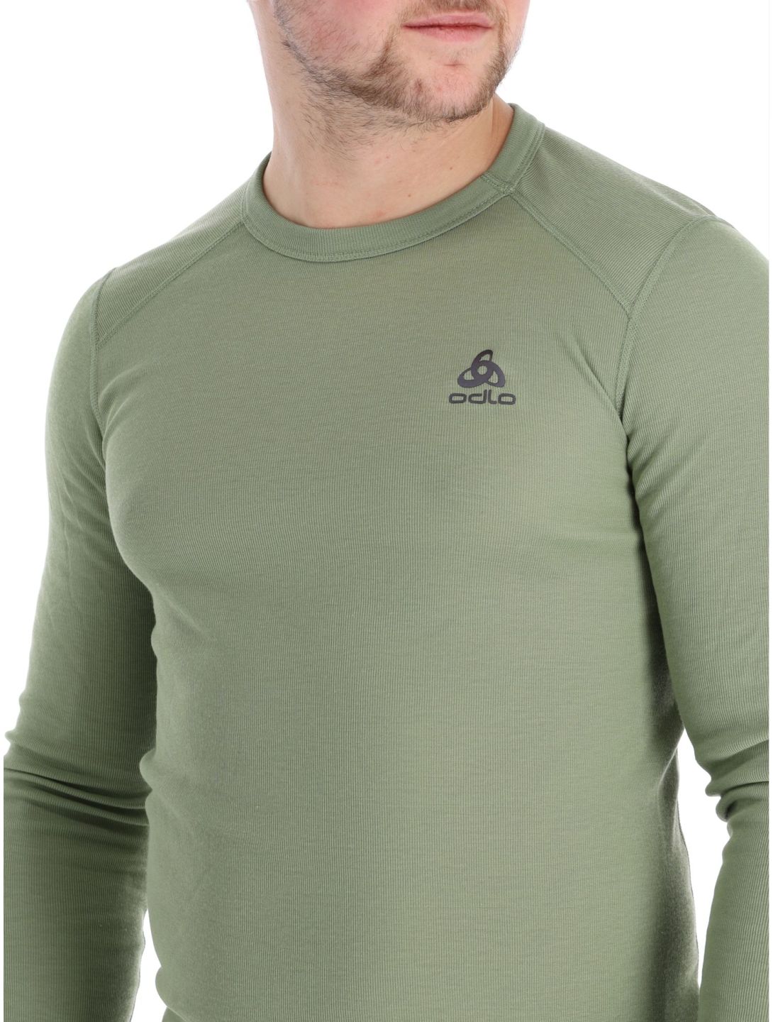 Odlo, Active Warm Eco thermoshirt heren Matte Green groen 