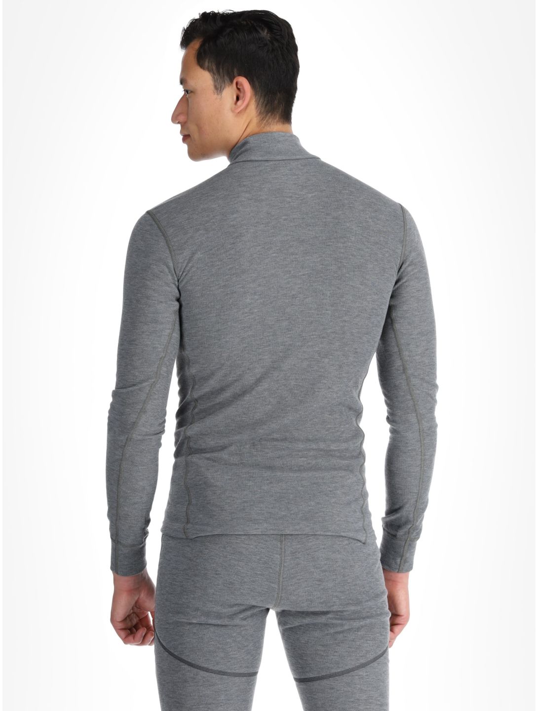 Odlo, Active Warm Eco FA Thermoshirt heren Odlo Steel Grey Melange Grijs 