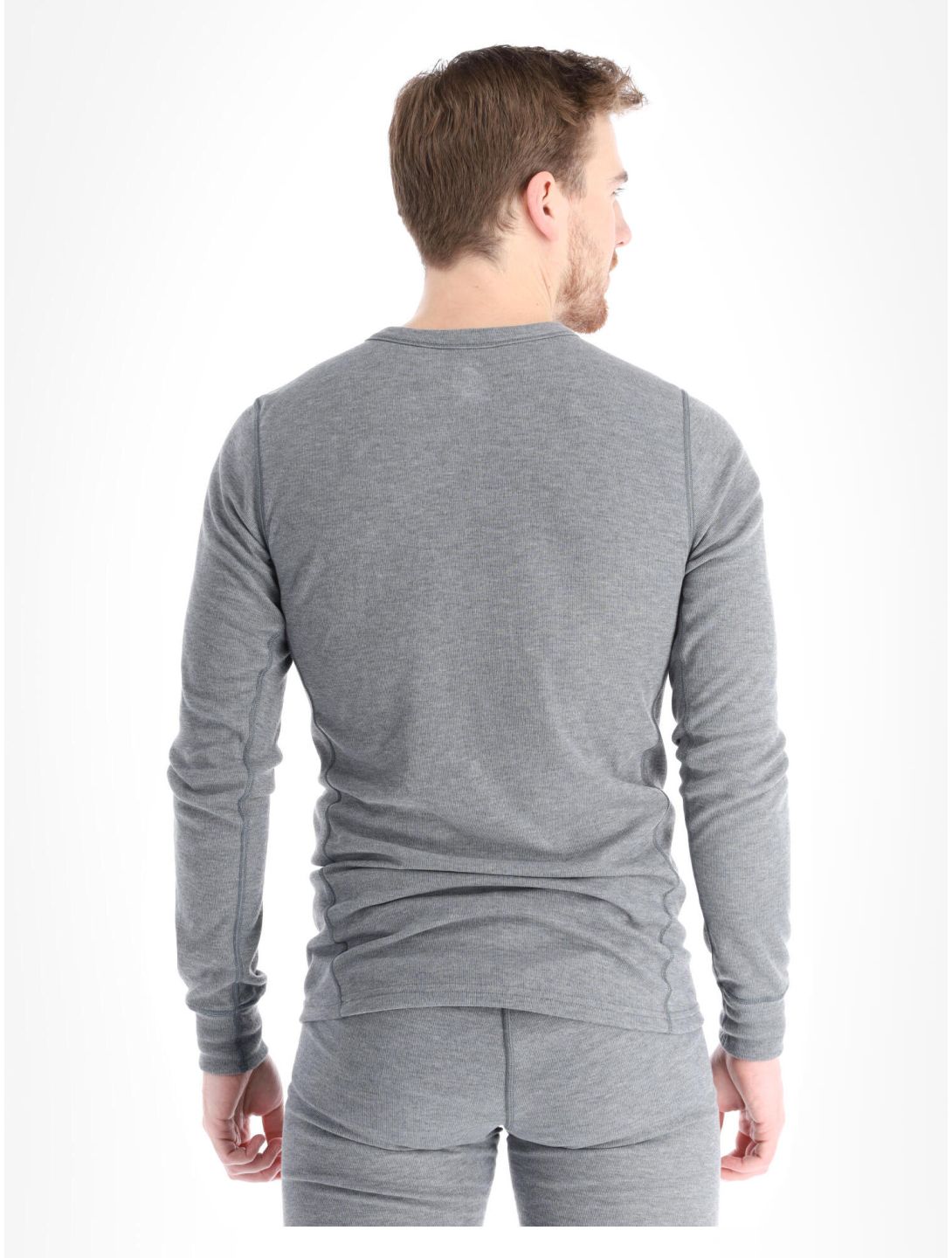 Odlo, Active Warm Eco thermoshirt heren Odlo Steel Grey Melange grijs 