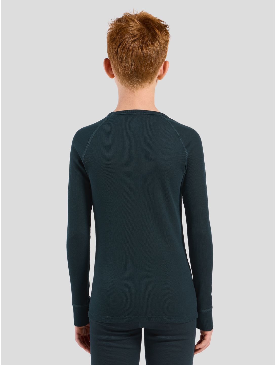 Odlo, Active Warm Eco FA Thermoshirt kinderen Dark Sapphire Blauw 