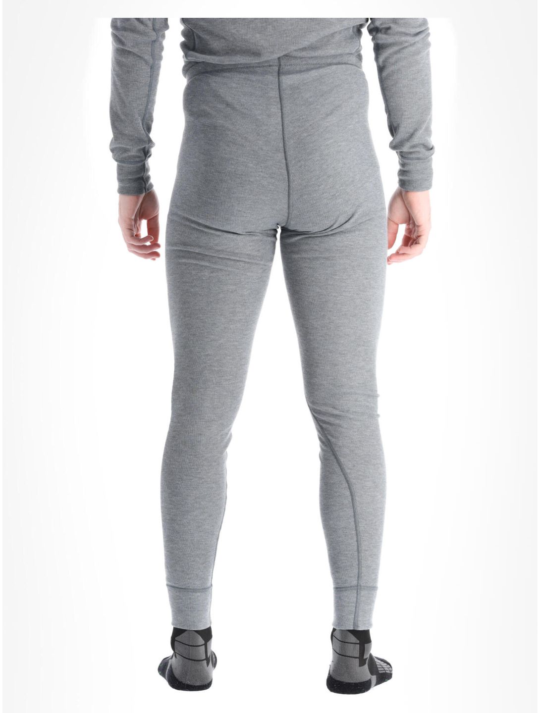 Odlo, Active Warm Eco thermobroek heren Odlo Steel Grey Melange grijs 